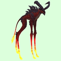 Red Deepstrider w/ Red Glow, Huge Horns & Spiny Back