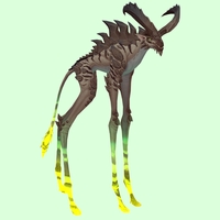 Pale Deepstrider w/ Green Glow, Huge Horns & Spiny Back