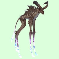 Pale Deepstrider w/ Purple Glow, Huge Horns & Spiny Back