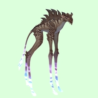 Pale Deepstrider w/ Purple Glow, Short Horns & Spiny Back