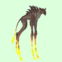 Pale Deepstrider w/ Yellow Glow, Short Horns & Spiny Back