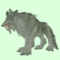 Ghostly Dark Grey Worg