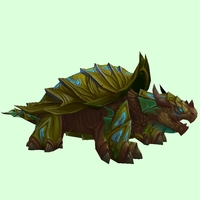 Olive Spiked Dragon Turtle w/ Glow