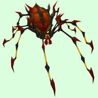 Red & Yellow Barbed Spider