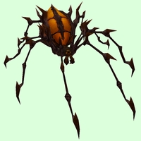 Classic Orange & Black Barbed Spider