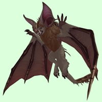 Tan Spiny Bat w/ Upright Ears & Regular Nose