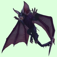 Purple Spiny Bat w/ Upright Ears & Regular Nose