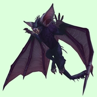 Purple Spiny Bat w/ Wide-Set Ears & Regular Nose