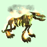 Green Infernal Hellhound w/ Orange Flames