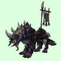 Black Wolf w/ Black Armour & Horde Banner