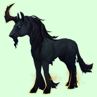 Blue-Black Dreamrunner w/ Amber Aura