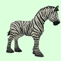 Zebra-Striped Horse w/ Short Mane/Tail