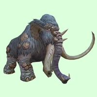 Blue-Grey Mammoth w/ Enormous Broken Tusks