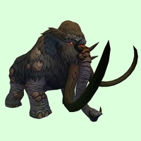 Dark Mammoth w/ Enormous Tusks