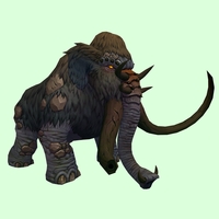 Dark Mammoth w/ Enormous Broken Tusks