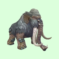 Grey Mammoth w/ Shorter Tusks