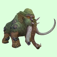 Green Mammoth w/ Enormous Broken Tusks