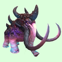 Rose Pink & Blue Magmammoth w/ Longer Tusks & Large Spikes
