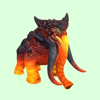 Orange-Red Magmammoth w/ Shorter Tusks & Small Spikes