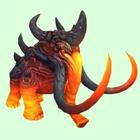 Orange-Red Magmammoth w/ Longer Tusks & Large Spikes