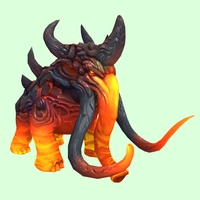 Orange-Red Magmammoth w/ Medium Tusks & Large Spikes