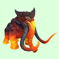 Orange-Red Magmammoth w/ Medium Tusks & Small Spikes