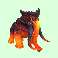 Red-Orange Magmammoth w/ Shorter Tusks & Small Spikes