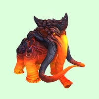 Red-Orange Magmammoth w/ Broken Tusk & Small Spikes