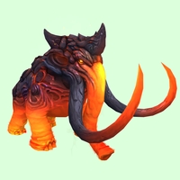 Red-Orange Magmammoth w/ Longer Tusks & Small Spikes