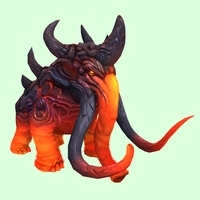 Red Magmammoth w/ Medium Tusks & Large Spikes