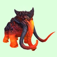 Red Magmammoth w/ Medium Tusks & Small Spikes