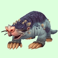 Blue Mole w/ Trefoil Nose, No Teeth, Leg Spikes