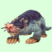 Blue Mole w/ Trefoil Nose, Incisors, Leg Spikes