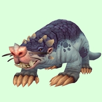 Blue Mole w/ Trefoil Nose, Tusks