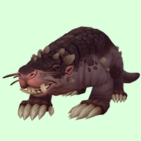 Dark Mole w/ Small Nose, Tusks, Leg Spikes