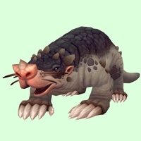 Taupe Mole w/ Trefoil Nose, No Teeth, Leg Spikes