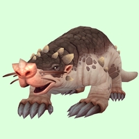 Pale Mole w/ Trefoil Nose, No Teeth, Leg Spikes