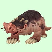 Pink Mole w/ Large Nose, No Teeth, Leg Spikes