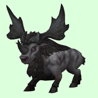 Grey Bruffalon w/ Large Antlers & Shorter Nose Horn