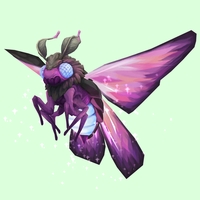 Sparkly Pink Dustmoth w/ Blue Glow