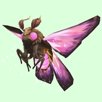 Sparkly Pink Dustmoth w/ Brown Body