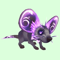 Purple Rock Mouse w/ Neck Ruff