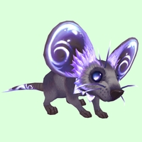 Lavender Rock Mouse w/ Neck Ruff