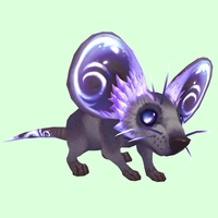 Lavender Rock Mouse w/o Neck Ruff