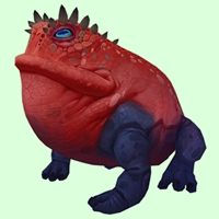 Red & Indigo Dire Toad
