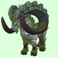 Mossy Grey Ramolith - Larger Horns w/ Bristles