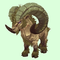 Mossy Tan Ramolith - Smaller Horns w/ Bristles