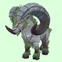 Mossy Light Grey Ramolith - Smaller Horns w/ Bristles