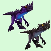 Colour-Changing Black & Blue Spiked Raptor