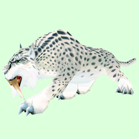 Spotted White Saber Cat